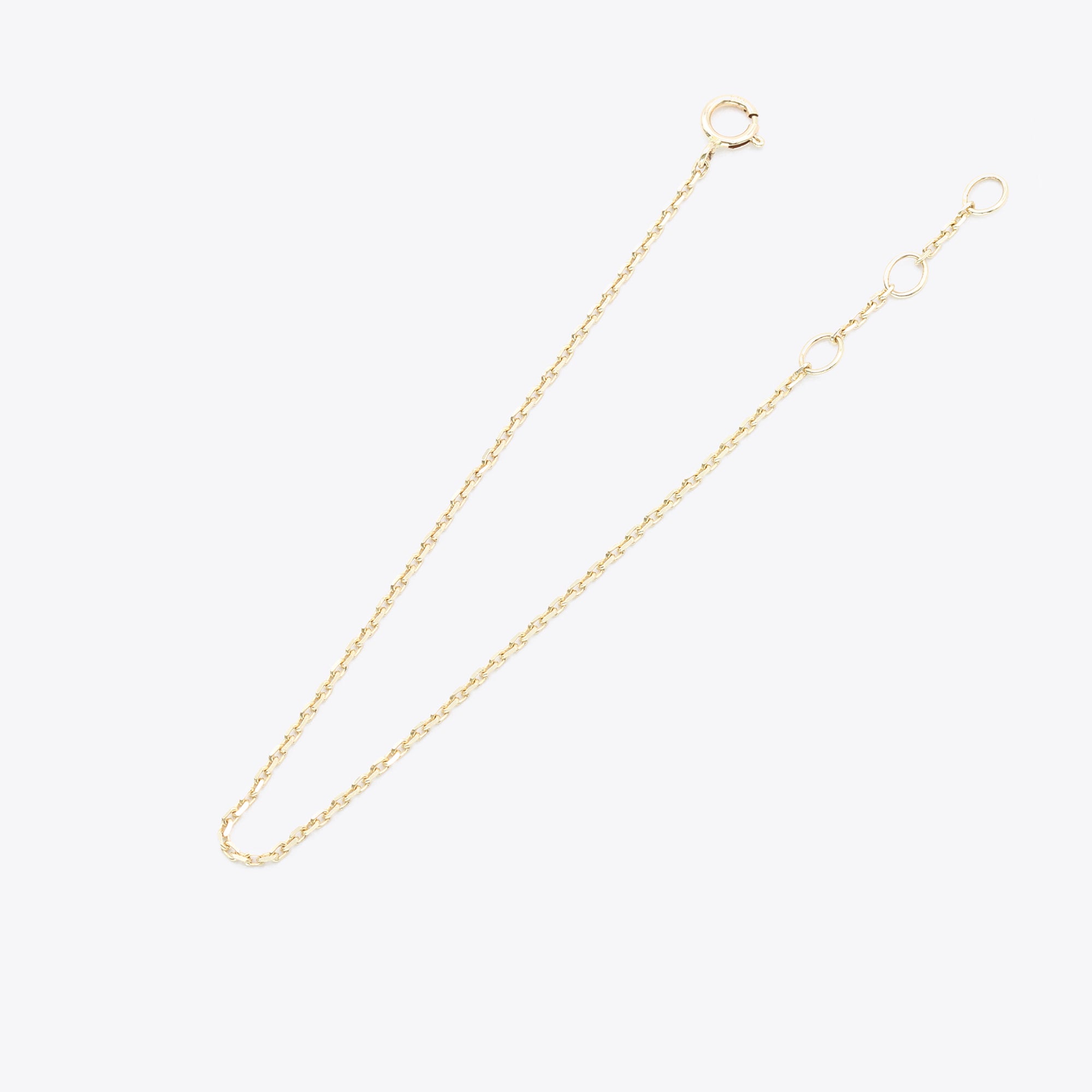 14-karaats gouden armband met anchorschakel en verstelbare sluiting, narrae
