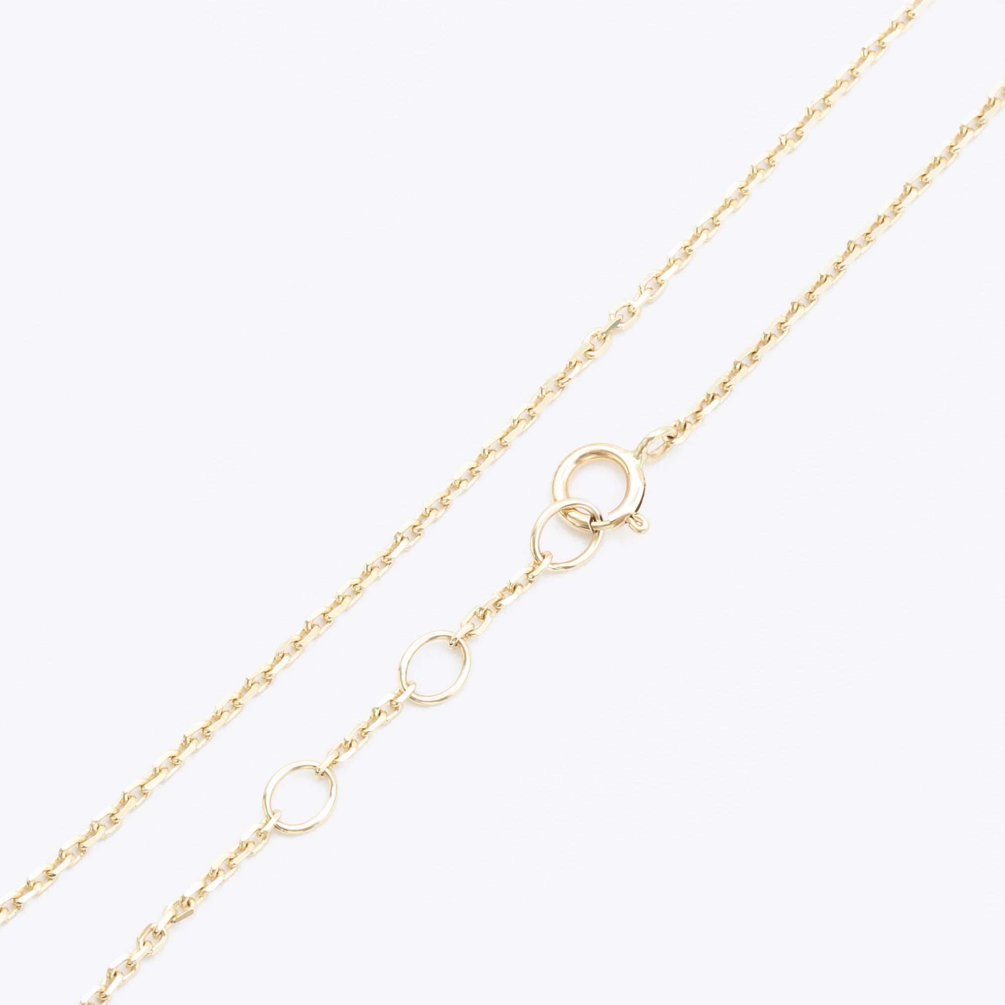14-karaats gouden armband met anchorschakel, verstelbare lengte, narrae