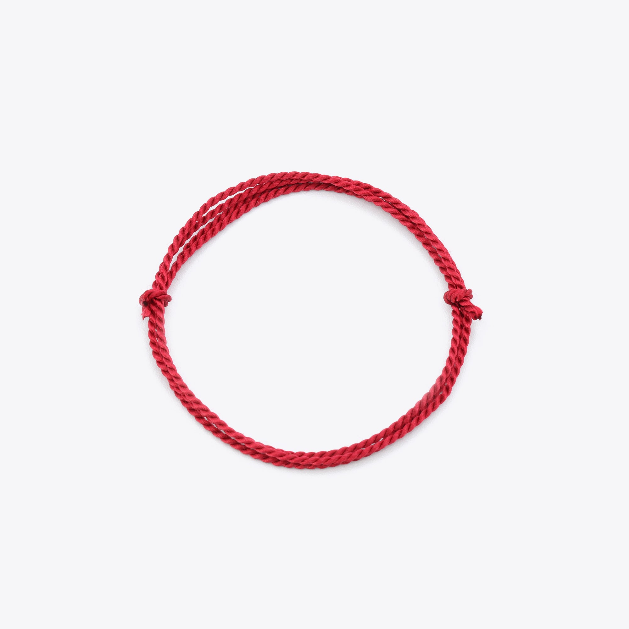 Bordeaux, donkerrood natuursatijn koord voor het maken van een armband of ketting
