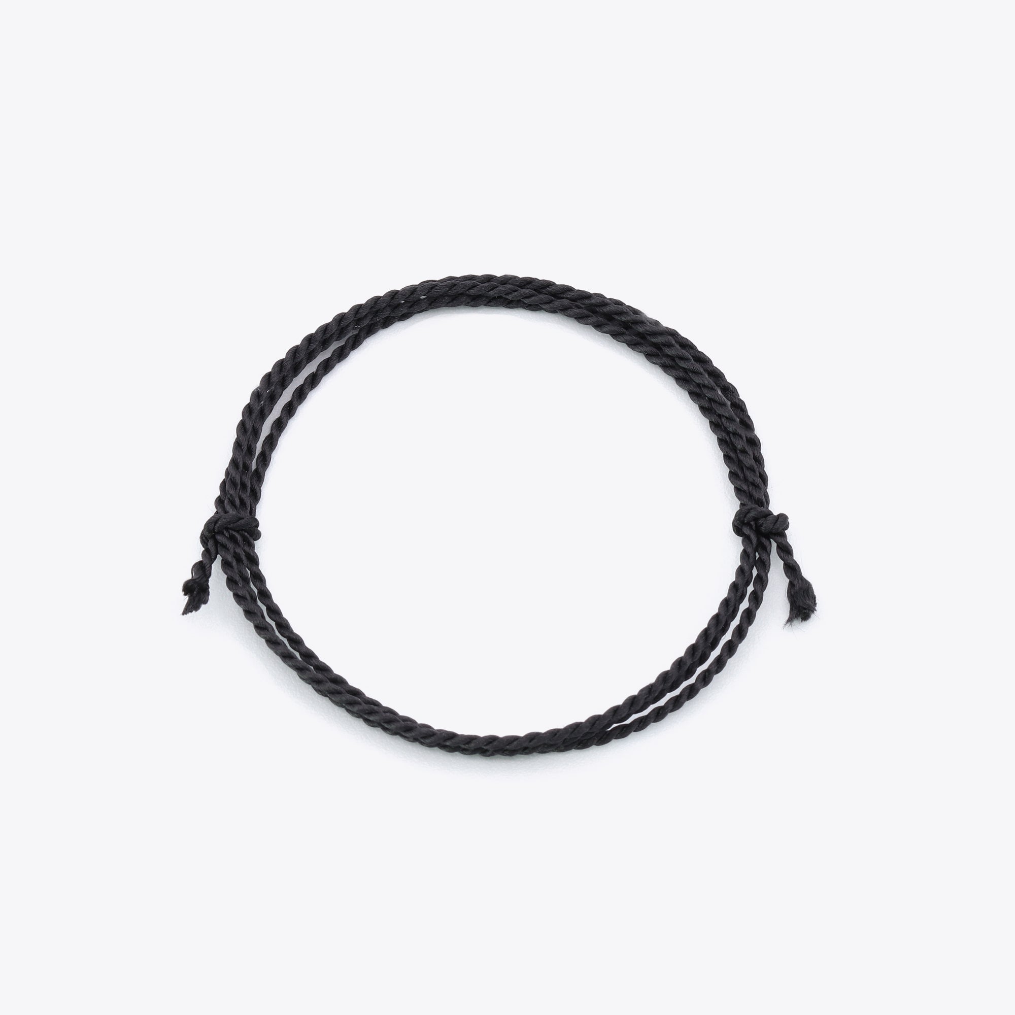 Zwart natuursatijn koord voor het maken van een armband of ketting