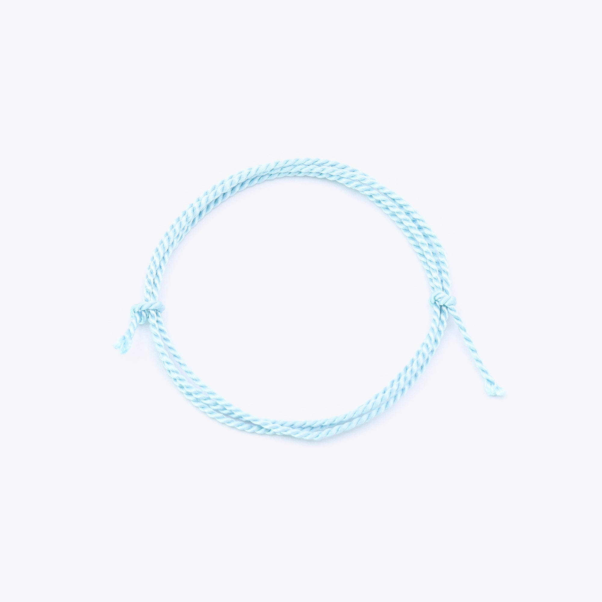 Turquoise natuursatijn koord voor het maken van een armband of ketting
